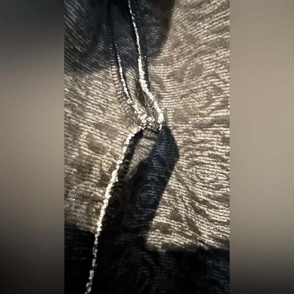 Philosophy Womens Small Long Open Front Duster Sweater Coat Black White Floral - Picture 11 of 13